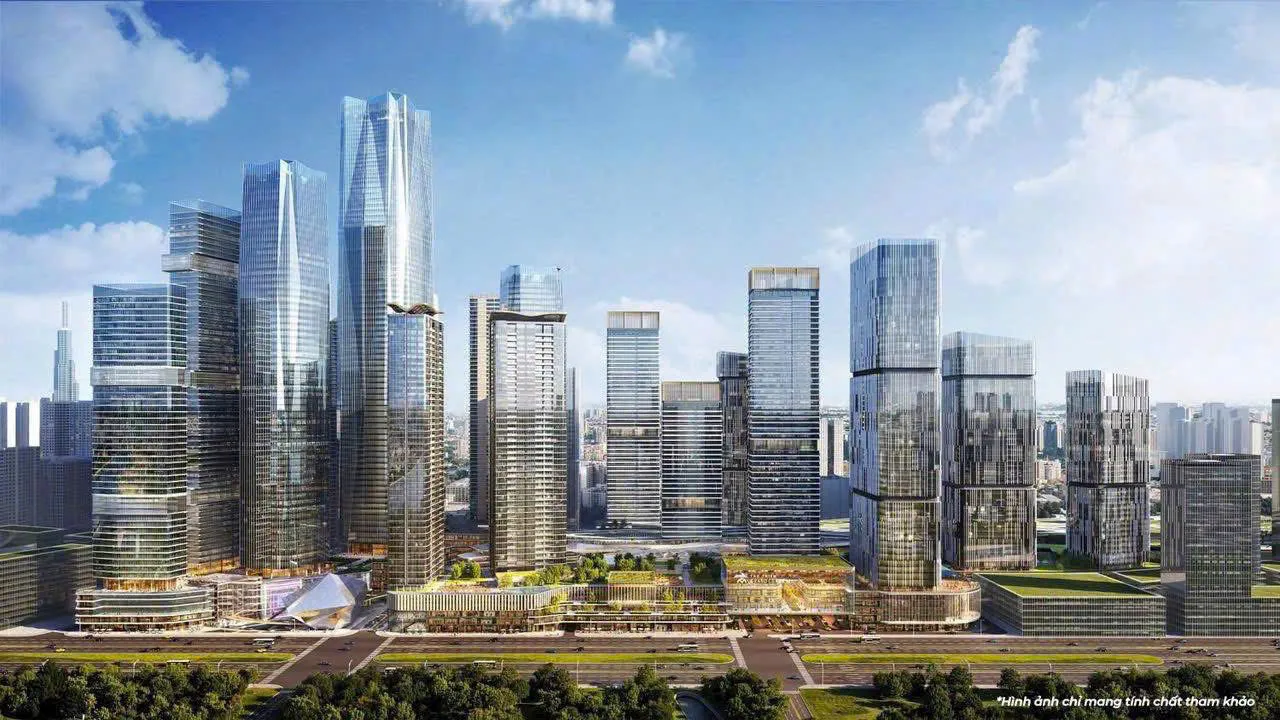 Phối cảnh ý tưởng tổng thể The Metronas Thủ Thiêm
