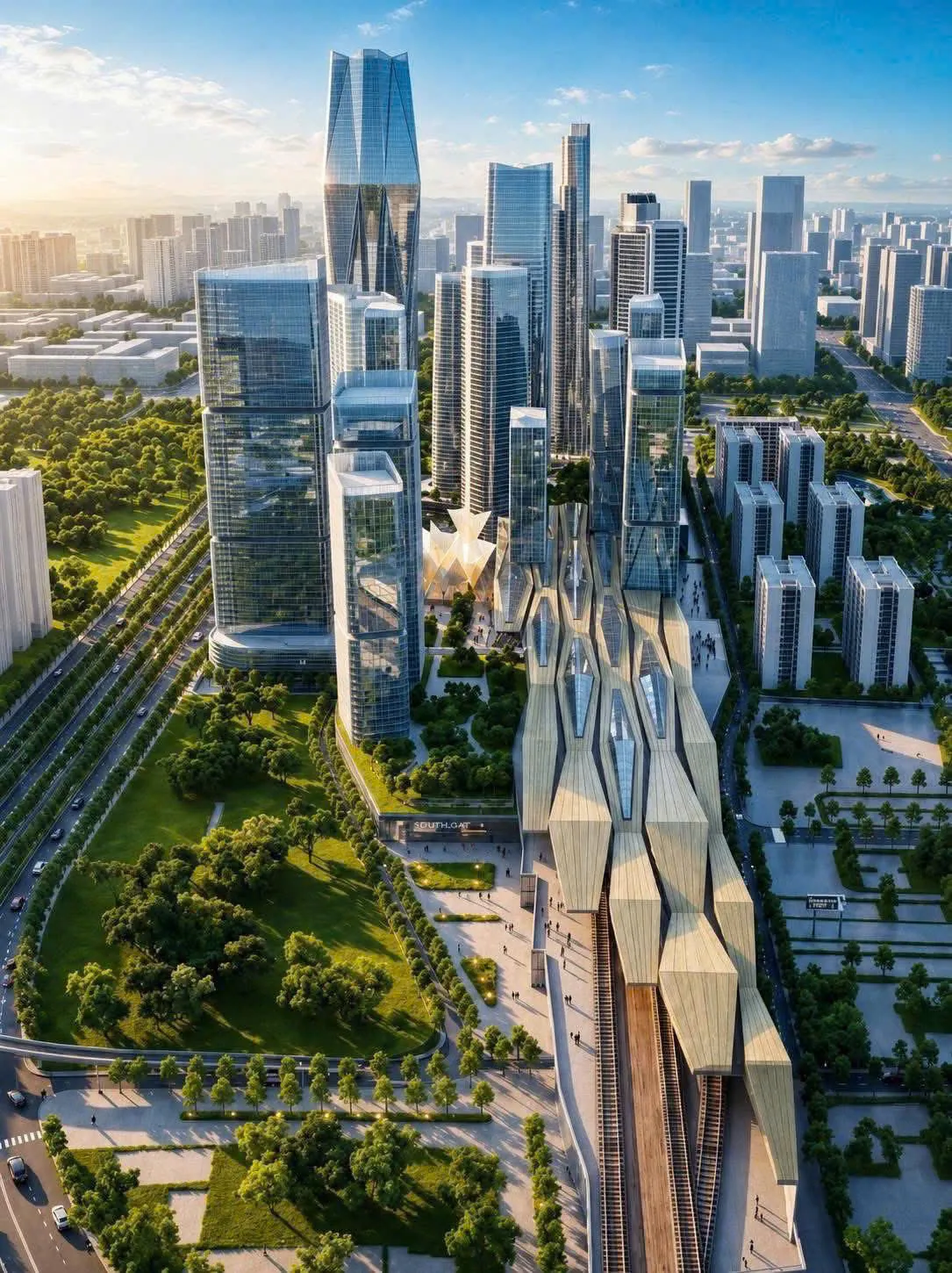 Phối cảnh ý tưởng khu vực ga Thủ Thiêm